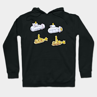 Submarine Diagram Illustration Hoodie